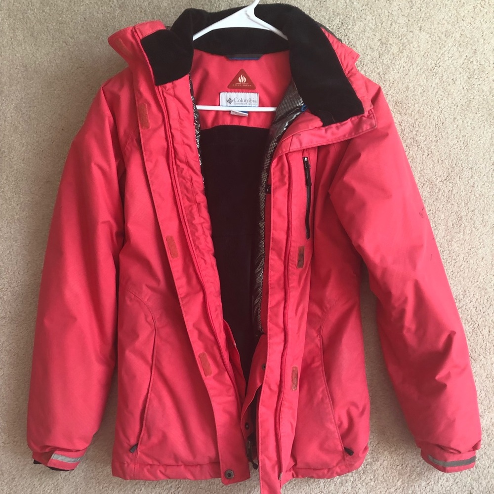 Columbia Pink Winter Coat (15 Juniors/S for Women)
